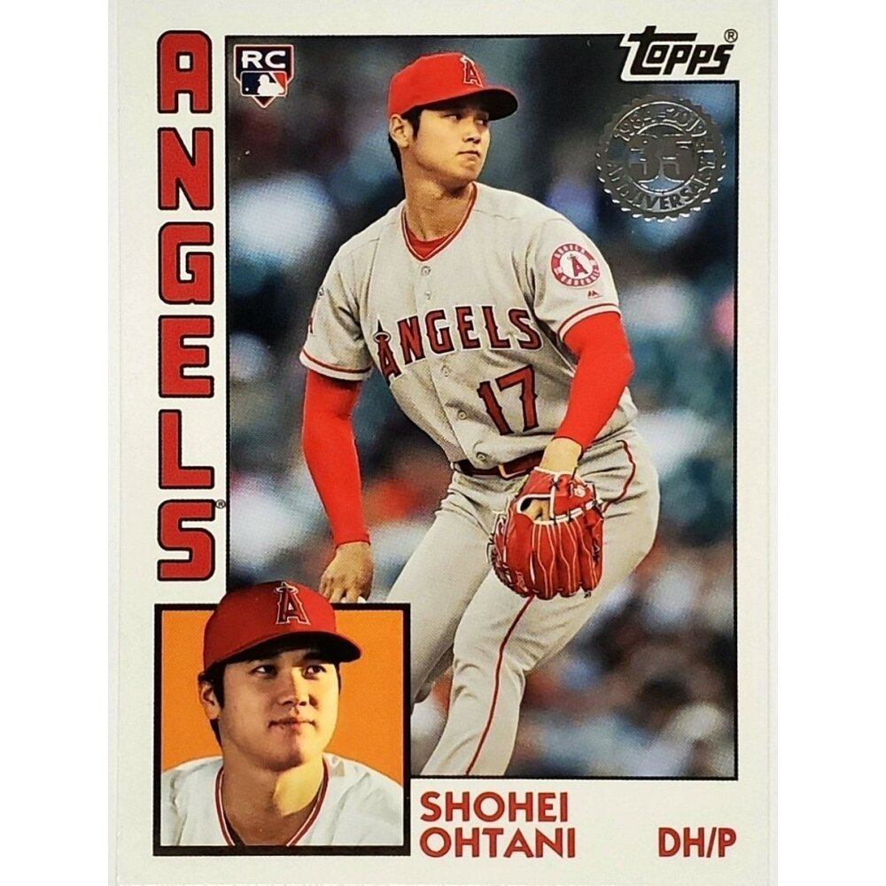 SHOHEI OHTANI "ROOKIE" RC ERROR 1984 RETRO 2019 TOPPS UPDATE #84-25, ANGELS, MVP